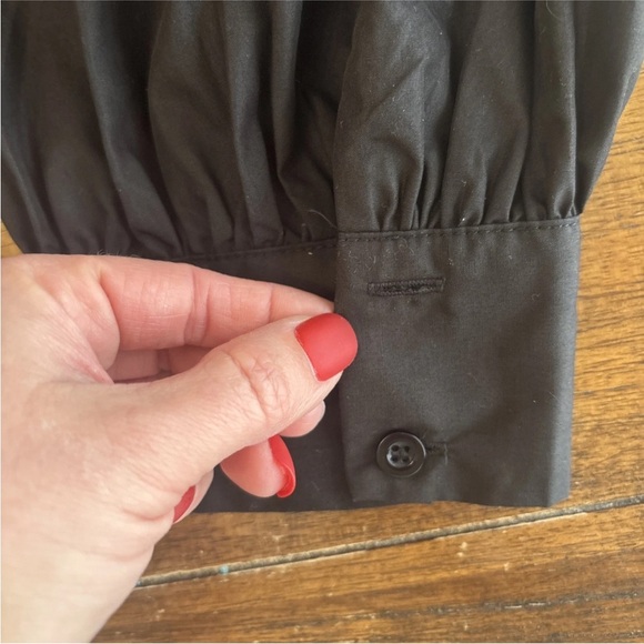Tuckernuck Pomander Place Black Elevated Blouse 3X Long Sleeve - Picture 13 of 16